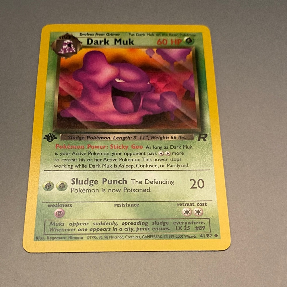 Pokemon Team Rocket Dark Muk 1st Edition 41/82